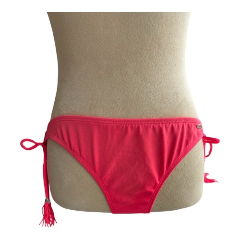 LA Hearts Fuchsia Tie-Side Tassel Bikini Bottom - Size XL (2639-1)